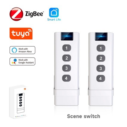 Tuya 4 Channel - Control Remoto ZigBee Tuya Smart Home,