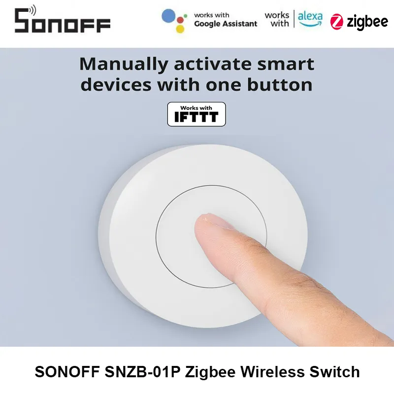 Sonoff - SONOFF Zigbee 3.0 SNZB-01P Interruptor inalámbrico