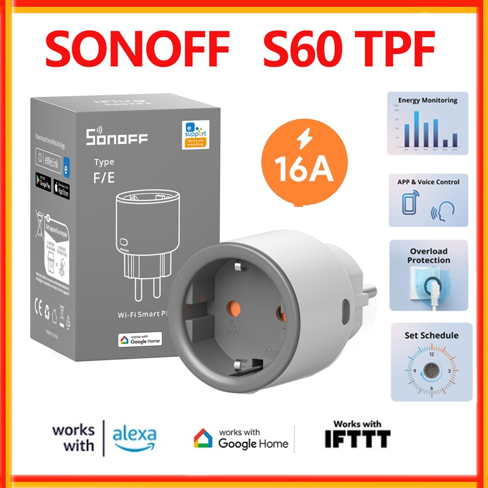Sonoff Mini R4 - SONOFF S60 TPF UE Wifi enchufe