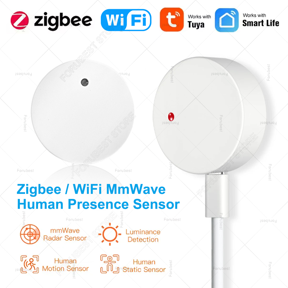 Home Assistant Tuya - ZigBee Wifi MmWave presencia humana Sensor